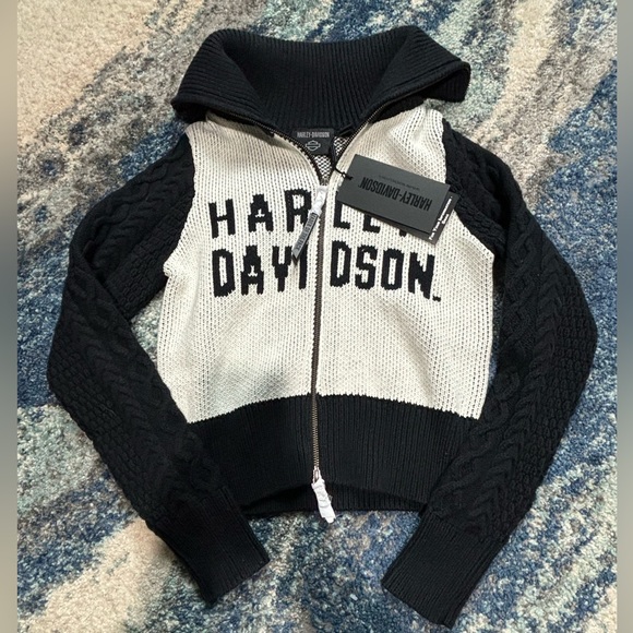 Harley-Davidson Jackets & Blazers - Harley Davidson Knit Zip-Up Sweater Limited Edition